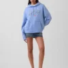 Felpa con cappuccio oversize in morbido tessuto vintage con logo Americana