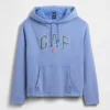 Felpa con cappuccio oversize in morbido tessuto vintage con logo Americana