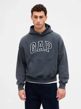 Felpa con cappuccio oversize per adulti con logo