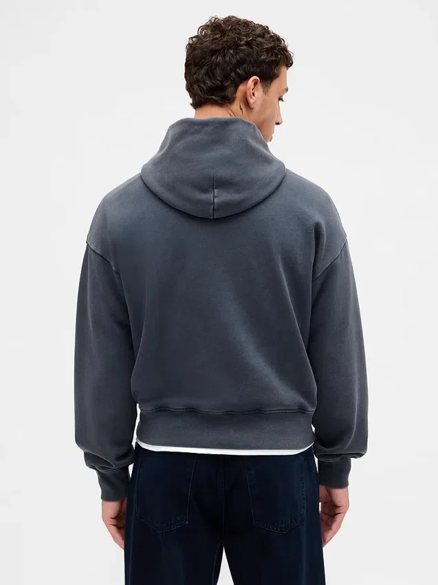 Felpa con cappuccio oversize per adulti con logo