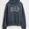 Felpa con cappuccio oversize per adulti con logo
