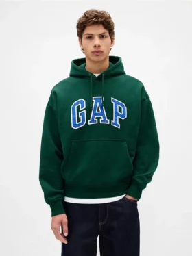 Felpa con cappuccio oversize per adulti in felpa francese extra pesante con logo
