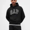 Felpa con cappuccio oversize per adulti in felpa francese extra pesante con logo