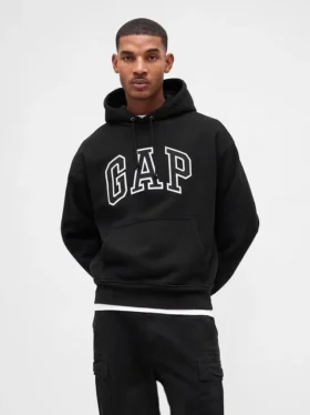 Felpa con cappuccio oversize per adulti in felpa francese extra pesante con logo