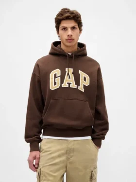Felpa con cappuccio oversize per adulti in felpa francese extra pesante con logo