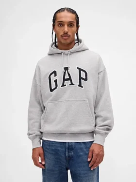 Felpa con cappuccio oversize per adulti in felpa francese extra pesante con logo