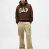 Felpa con cappuccio oversize per adulti in felpa francese extra pesante con logo