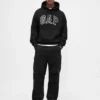 Felpa con cappuccio oversize per adulti in felpa francese extra pesante con logo