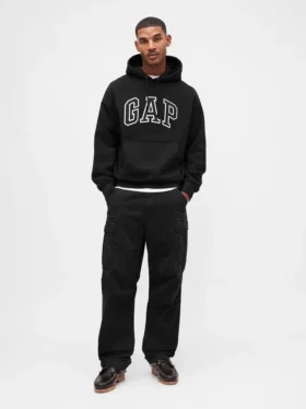 Felpa con cappuccio oversize per adulti in felpa francese extra pesante con logo