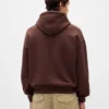 Felpa con cappuccio oversize per adulti in felpa francese extra pesante con logo