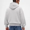 Felpa con cappuccio oversize per adulti in felpa francese extra pesante con logo