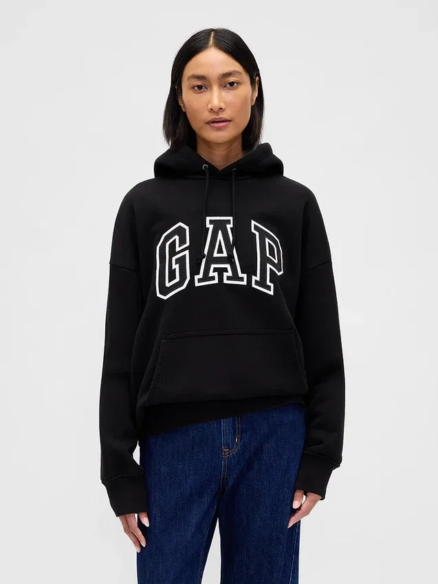 Felpa con cappuccio oversize per adulti in felpa francese extra pesante con logo