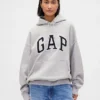 Felpa con cappuccio oversize per adulti in felpa francese extra pesante con logo