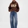 Felpa con cappuccio oversize per adulti in felpa francese extra pesante con logo