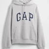 Felpa con cappuccio oversize per adulti in felpa francese extra pesante con logo