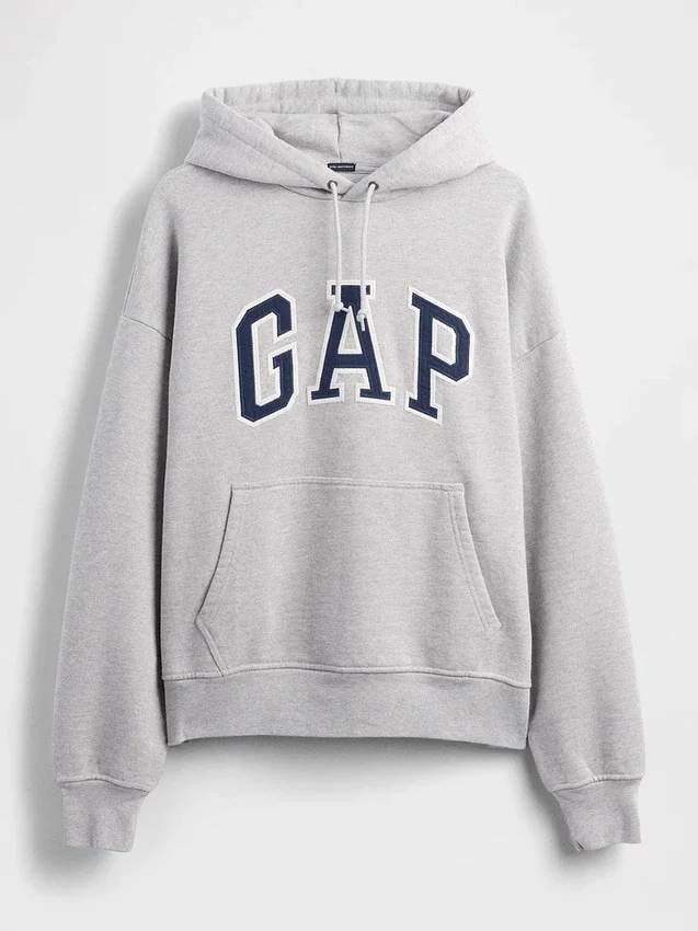 Felpa con cappuccio oversize per adulti in felpa francese extra pesante con logo