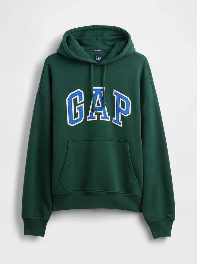 Felpa con cappuccio oversize per adulti in felpa francese extra pesante con logo