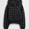 Felpa con cappuccio oversize per bambini Vintagesoft con logo e zip