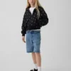 Felpa con cappuccio oversize per bambini Vintagesoft con logo e zip