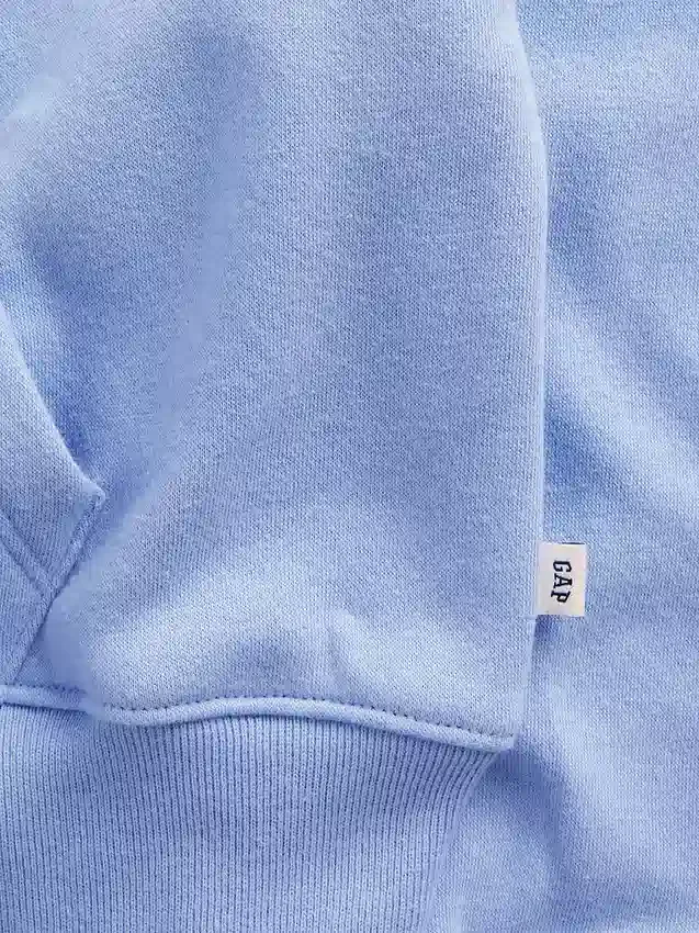 Felpa con cappuccio oversize per bambini Vintagesoft con logo e zip