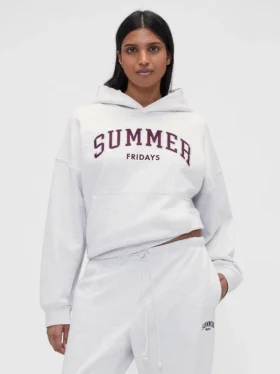 Felpa con cappuccio oversize pesante con logo GAP × Summer Fridays