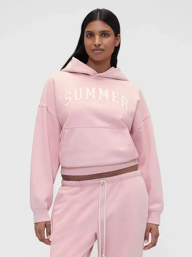 Felpa con cappuccio oversize pesante con logo GAP × Summer Fridays