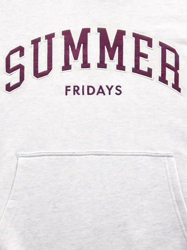 Felpa con cappuccio oversize pesante con logo GAP × Summer Fridays