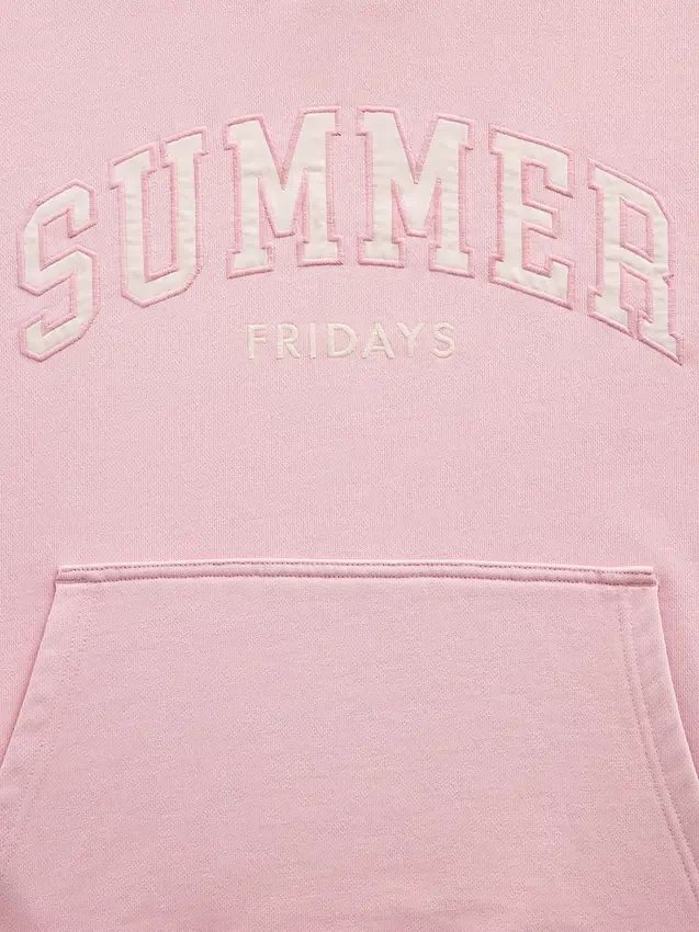 Felpa con cappuccio oversize pesante con logo GAP × Summer Fridays