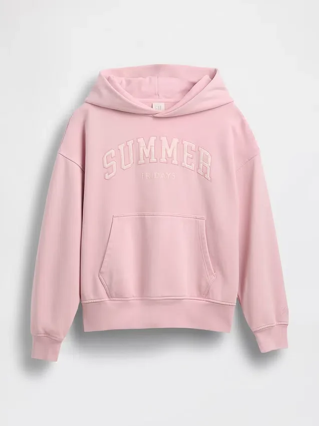 Felpa con cappuccio oversize pesante con logo GAP × Summer Fridays