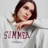 Felpa con cappuccio oversize pesante con logo GAP × Summer Fridays