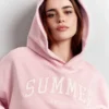 Felpa con cappuccio oversize pesante con logo GAP × Summer Fridays