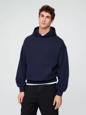 Felpa con cappuccio oversize pesante per adulti