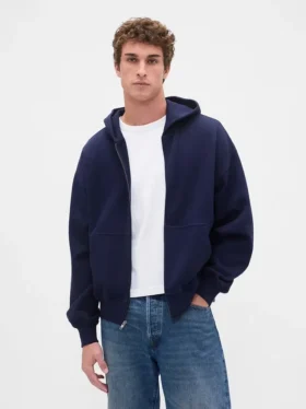 Felpa con cappuccio oversize pesante per adulti