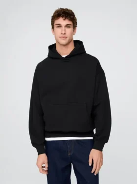 Felpa con cappuccio oversize pesante per adulti