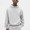 Felpa con cappuccio oversize pesante per adulti