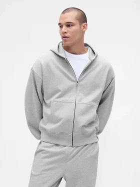 Felpa con cappuccio oversize pesante per adulti