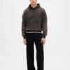 Felpa con cappuccio oversize pesante per adulti
