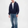 Felpa con cappuccio oversize pesante per adulti