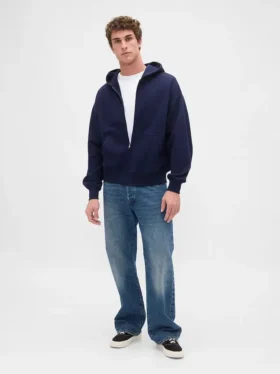 Felpa con cappuccio oversize pesante per adulti