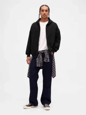 Felpa con cappuccio oversize pesante per adulti