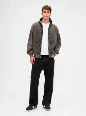 Felpa con cappuccio oversize pesante per adulti