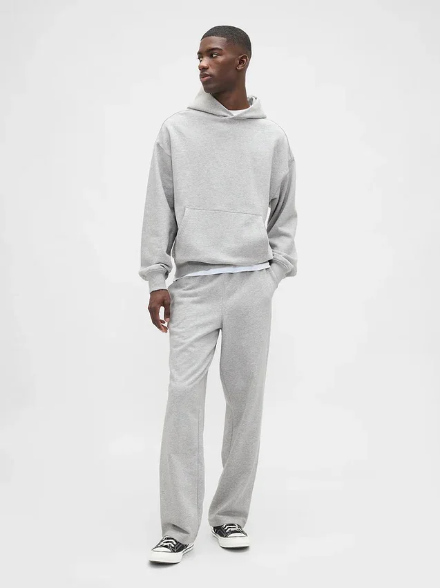 Felpa con cappuccio oversize pesante per adulti