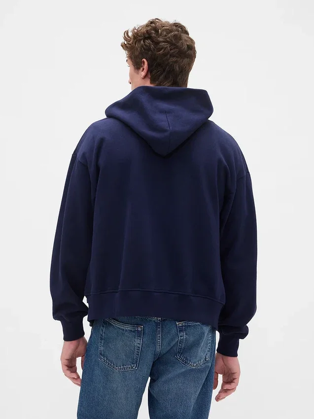 Felpa con cappuccio oversize pesante per adulti