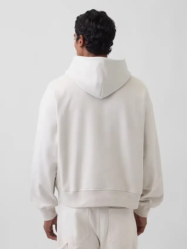 Felpa con cappuccio oversize pesante per adulti