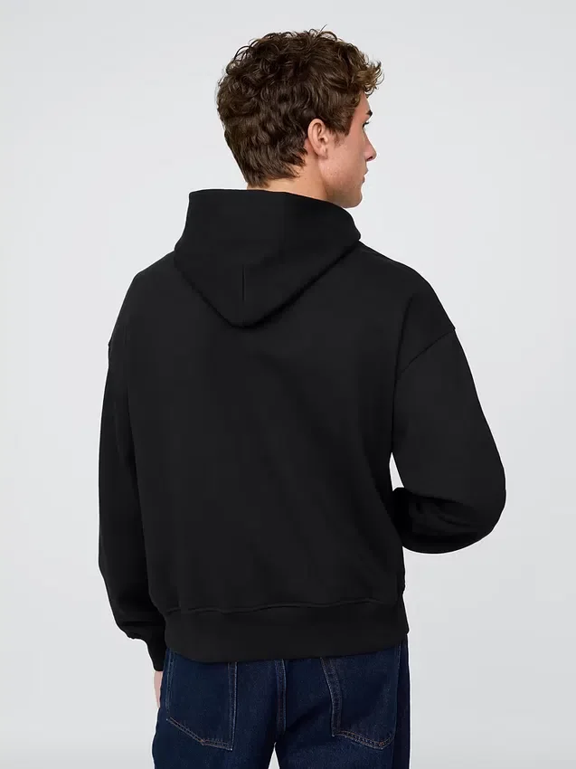 Felpa con cappuccio oversize pesante per adulti
