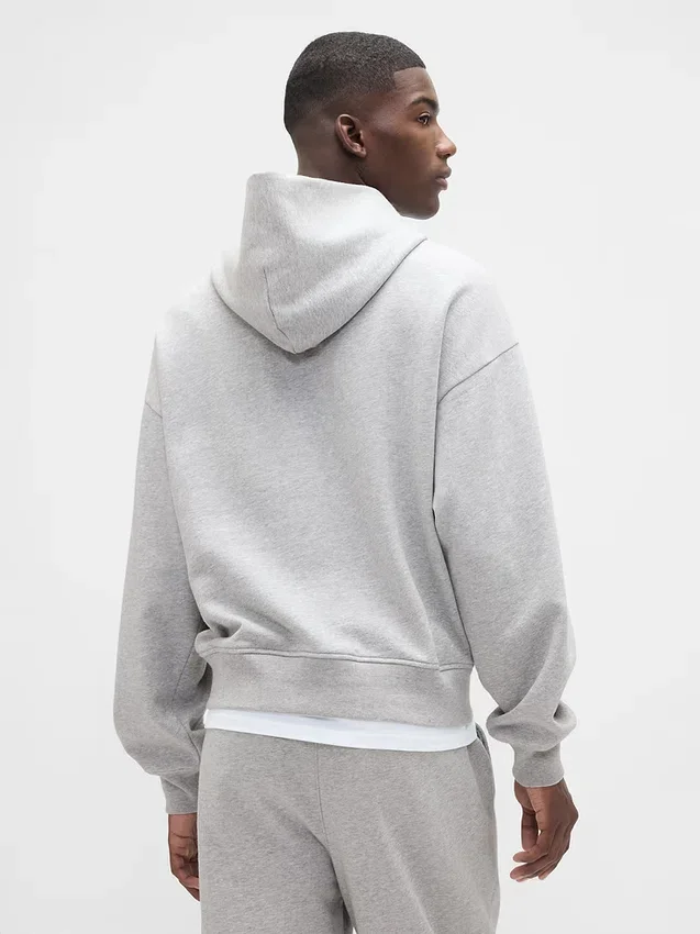 Felpa con cappuccio oversize pesante per adulti
