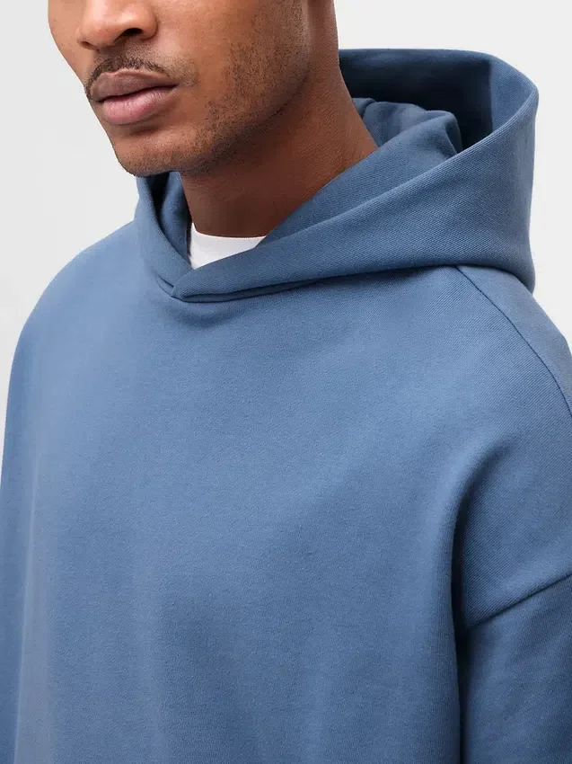 Felpa con cappuccio oversize pesante per adulti