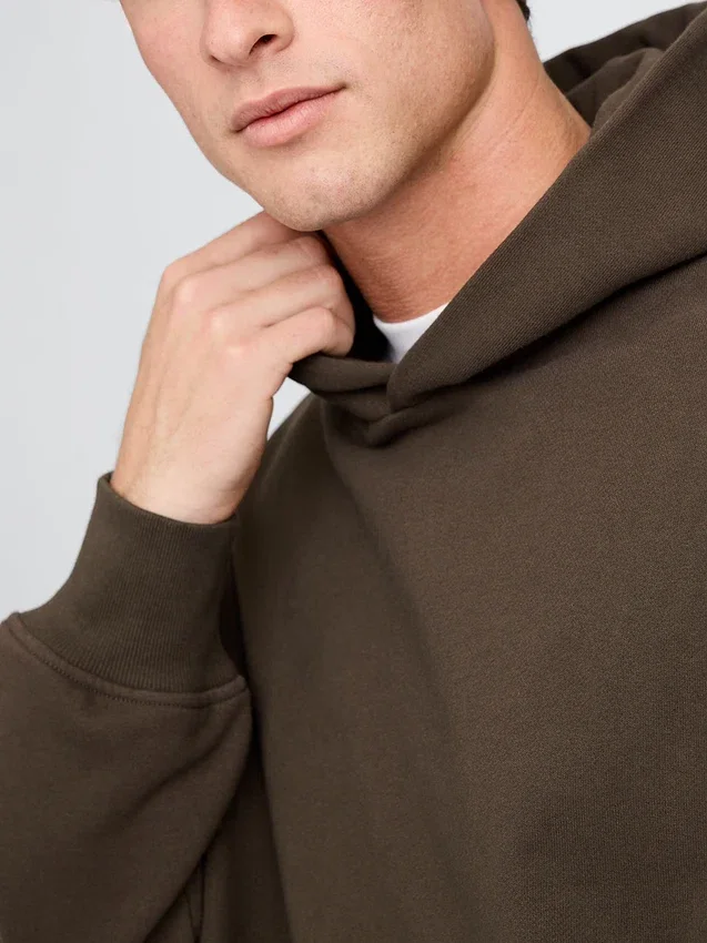 Felpa con cappuccio oversize pesante per adulti