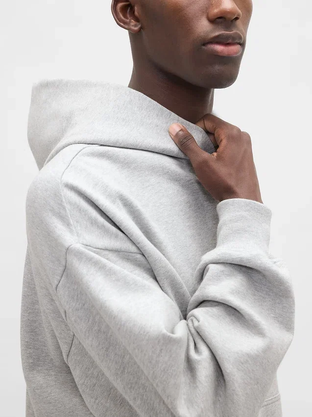 Felpa con cappuccio oversize pesante per adulti
