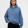 Felpa con cappuccio oversize pesante per adulti